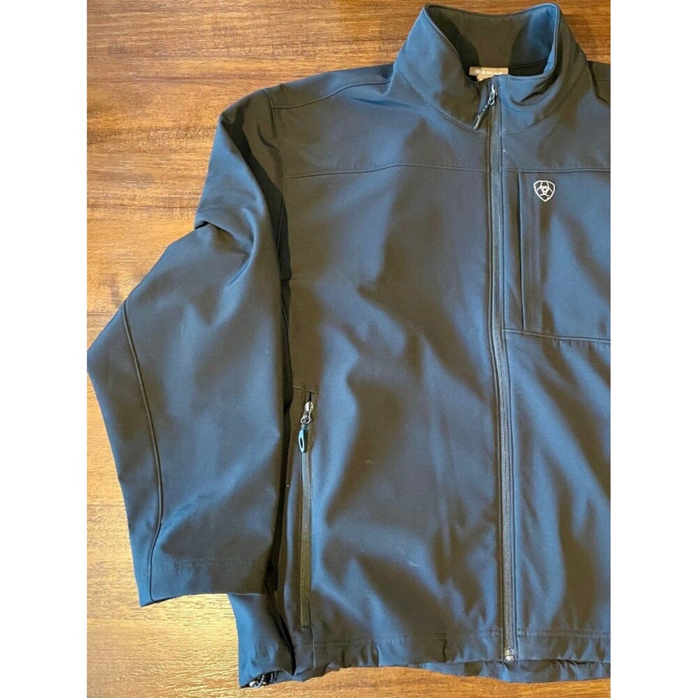 Ariat Men's Black Full-Zip Softshell Jacket – Size XXL